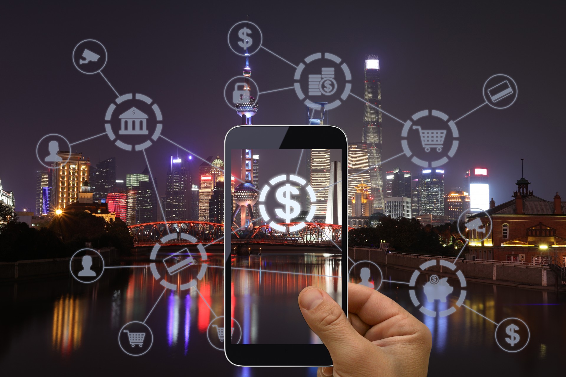 Fintech electronic banking mobile network technology